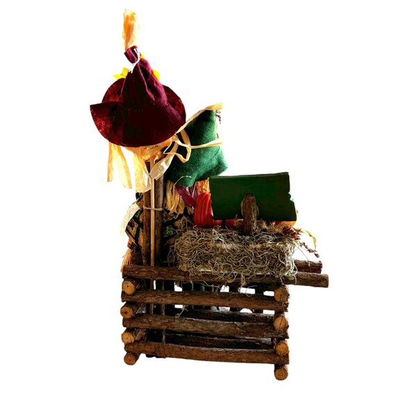 Harvest Scarecrow Decor With Pumpkins For Sale Sign - Picture 3 of 12